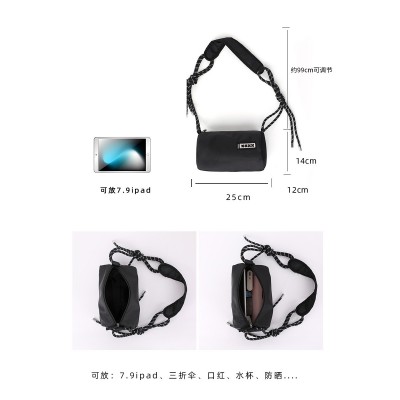 2023时尚潮牌牛津布运动风枕头包ins夏季新款尼龙斜挎包女包批发图4
