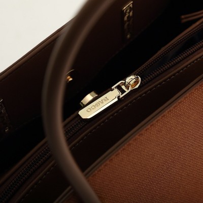 2023夏季新款handbags 复古拼接手提包 简约潮流单肩包 小众设计图2