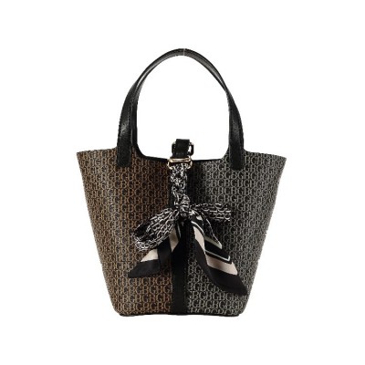 2023夏季新款 handbags 小众大容量托特包 复古印花料斜挎包 女包图2