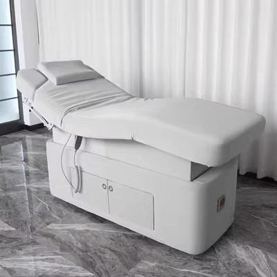 高档电动美容床美容院专用多功能SPA恒温加热推拿按摩理疗床乳胶图2