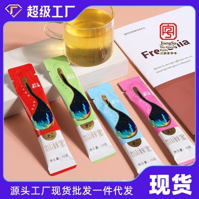 江苏老字号老山蜂蜜70克纯正天然便携独立条装槐花蜜袋装成熟条蜜图3