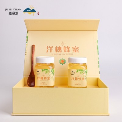 洋槐蜂蜜礼盒聚蜜源礼盒500克x2瓶/盒农家过节拜年送礼伴手礼结婚图4