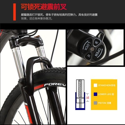 新款上海永久牌自行车男生女生减震变速山地车越野车厂家新款图2