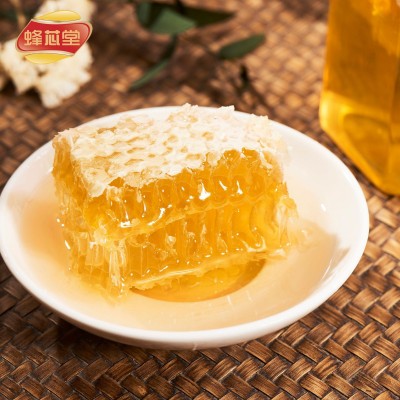 厂家直供百杂花洋槐封盖蜂巢蜜瓶装350g图2