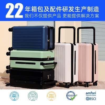 宽拉杆行李箱女20寸密码箱拉杆箱批发男旅行箱万向轮高档24寸皮箱图2