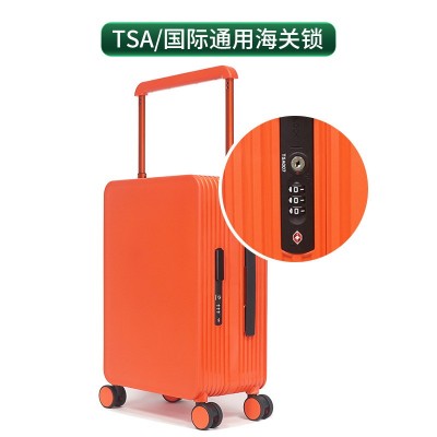宽拉杆行李箱静音万向轮纯PC20寸登机箱轻奢旅行箱包24寸拉杆 箱子图2