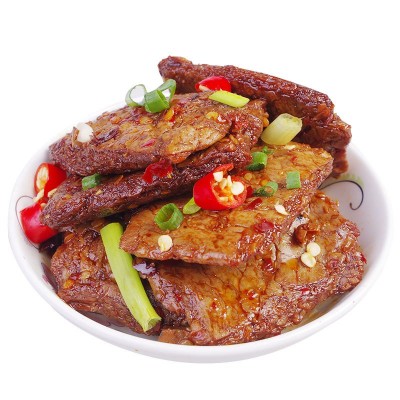 渝记新品 大刀素牛排豆干辣条网红零食 豆制品辣条零食品手撕素肉图5