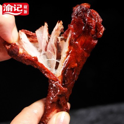 推荐渝记鸭翅根 原味蜜汁香辣烤鸭腿熟食休闲零食小吃500g约12个图3
