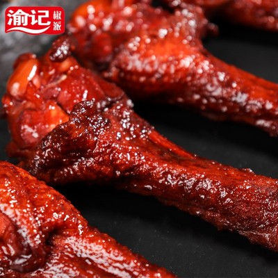 推荐渝记鸭翅根 原味蜜汁香辣烤鸭腿熟食休闲零食小吃500g约12个图2