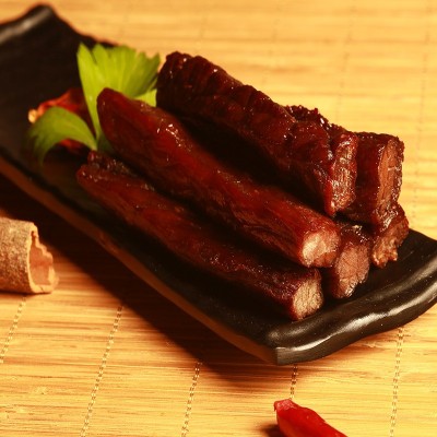 0无添加剂6成干内蒙牛肉干草原肉类零食香辣原味手撕风干牛肉干图3