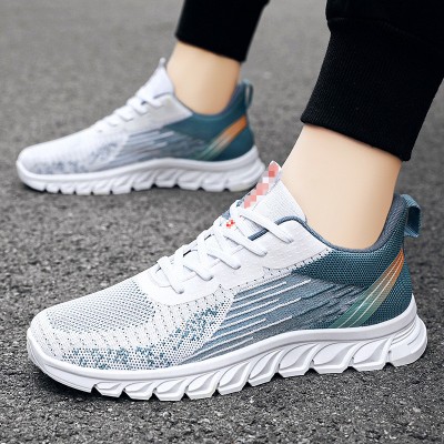 鞋子男秋季新款外贸男鞋厂家sneakers系带跑步鞋时尚潮流 运动鞋男图3