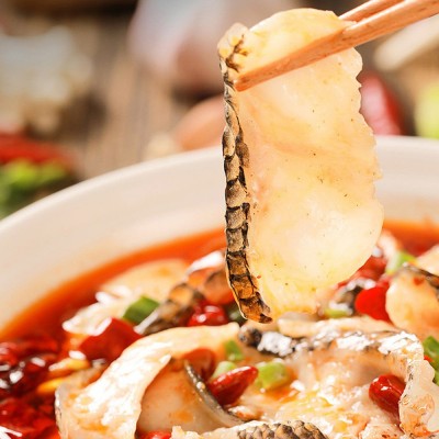 免浆黑鱼片酸菜鱼水煮鱼片批发商用餐饮火锅半成品腌制冻品水产图3