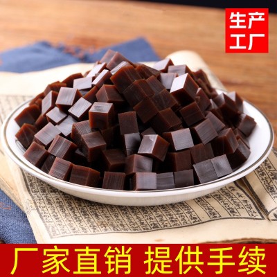 工厂现货驴皮阿胶丁500克食用阿胶丁阿胶块批发熬阿胶糕阿胶珠原
