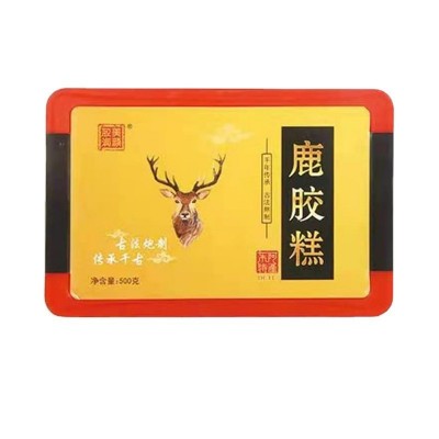 山东东阿县鹿胶糕 阿胶糕 阿胶固元膏阿胶厂家鹿胶膏糕一盒代发图3