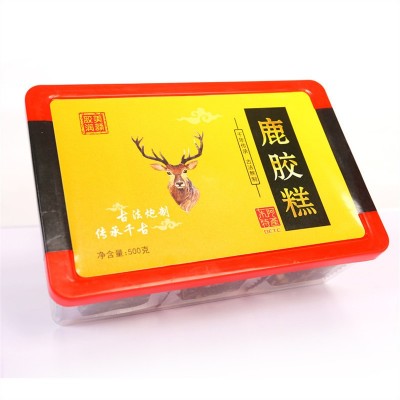 山东东阿县鹿胶糕 阿胶糕 阿胶固元膏阿胶厂家鹿胶膏糕一盒代发图2