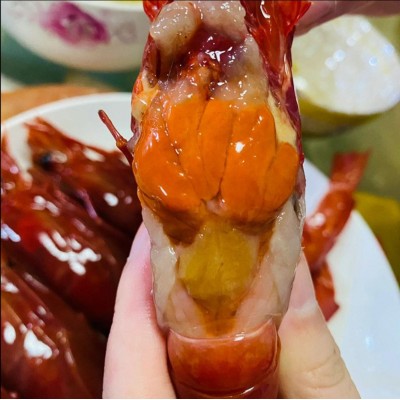 红魔虾特大西班牙超大新鲜刺身级超大活冻莫桑比克绯红虾网红同款图4