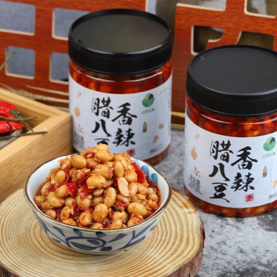 [田野故事]腊八豆湖南特产下饭菜拌饭拌面酱豆子豆瓣酱香辣黄豆酱图4