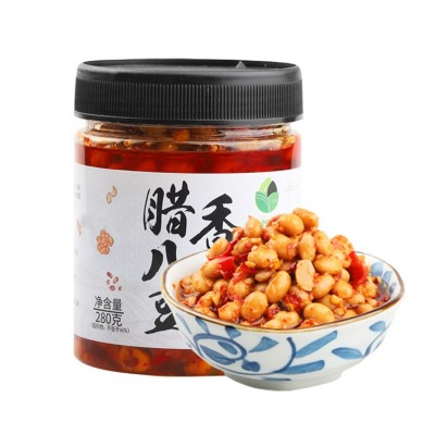 [田野故事]腊八豆湖南特产下饭菜拌饭拌面酱豆子豆瓣酱香辣黄豆酱图3