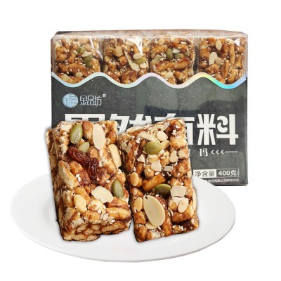 金品坊糖醇黑麦坚果沙琪玛软糯苦荞沙琪玛休闲零食糕点早 餐代发图5