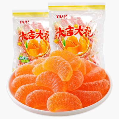 468g袋装大吉大利橘子味软糖喜糖独立包装怀旧零食糖果水果糖批发图5