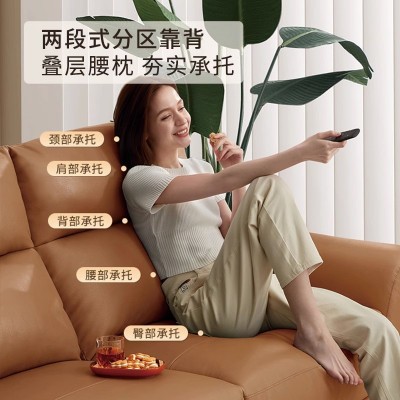 顾家6055家居沙发工厂简约芝华士电动伸缩功能真皮头等太空舱沙发图4