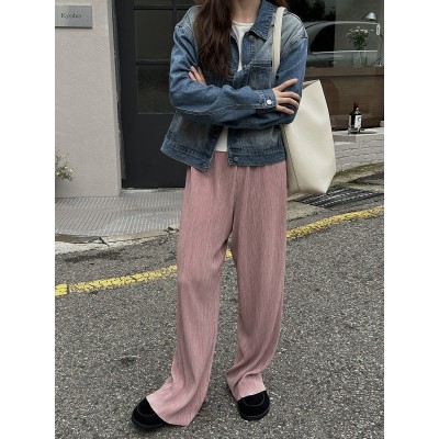 琉刻 牛仔翻领短款外套女秋季新款洗水磨白对称口袋设计上衣230 56图2
