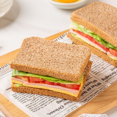 袋鼠先生全麦吐司面包低脂无蔗糖添加粗粮饱腹食品独立包装2斤装图4