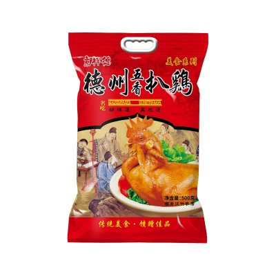 京祥德扒鸡开袋即食500g网红熟食卤味烧鸡德州风味五香脱骨扒鸡图4