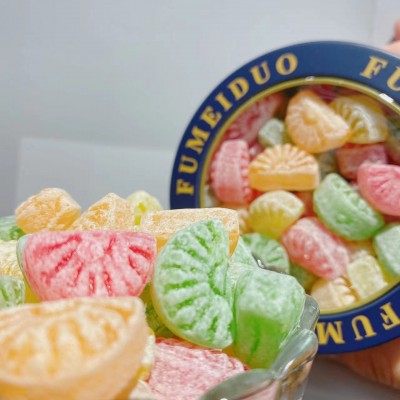 富美多维C果汁糖混合水果味形状糖果儿童小零食休闲食品硬糖批发图2