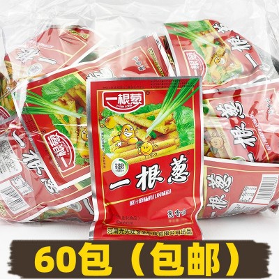 甘师傅一根葱光头娃葱香花椒牛肉味60袋膨化零食批发儿时童年小吃