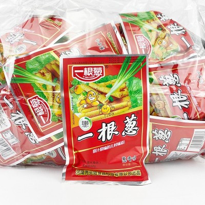 甘师傅一根葱光头娃葱香花椒牛肉味60袋膨化零食批发儿时童年小吃图5