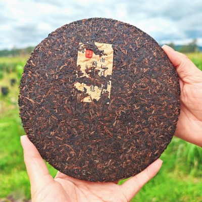 中宏印宫廷普洱茶饼 勐海布朗山普洱熟茶 云南七子饼茶厂家 直销图2