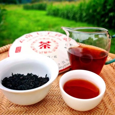 中宏印宫廷普洱茶饼 勐海布朗山普洱熟茶 云南七子饼茶厂家 直销图4