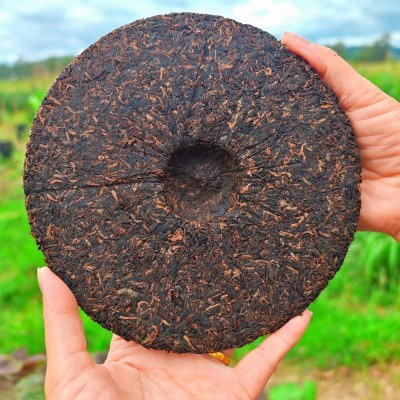 中宏印宫廷普洱茶饼 勐海布朗山普洱熟茶 云南七子饼茶厂家 直销图3
