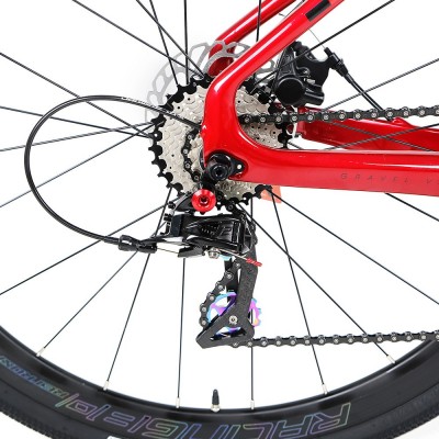 GRAVEL-V3碳纤维越野公路车自行车碟刹桶轴24变速全内走线公路车图3