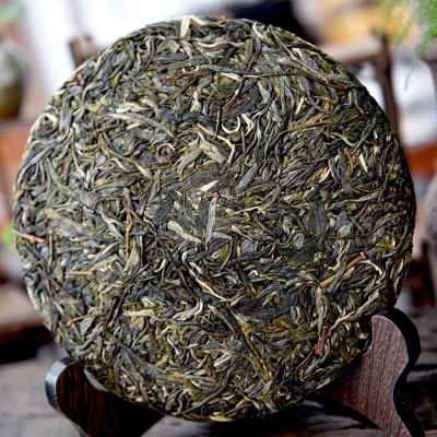 普洱茶生茶云南勐库绿水塘普洱生茶茶饼 357g花香浓郁茶叶批发图3