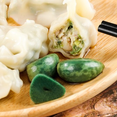 潍坊腊八蒜新鲜绿蒜老醋腌制泡蒜糖蒜山东特产酸辣下饭菜200g/袋图3
