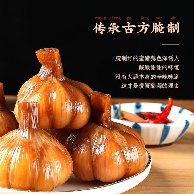 宝烨糖蒜甜蒜头山东特产正宗腌制腊八蒜糖醋蒜大包装900g罐礼盒装图3