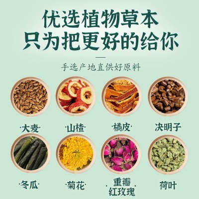 冬瓜荷叶茶正品南京同仁堂三角包袋泡茶 养生茶山楂决明子荷叶茶图3