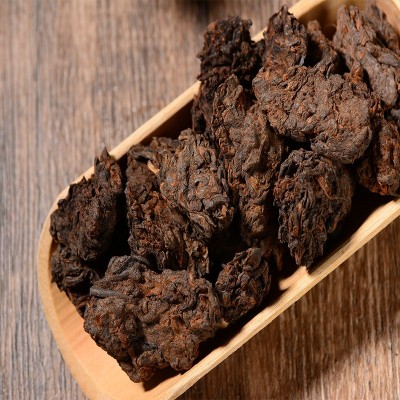 2003年普洱熟茶冰岛陈年野韵老茶头茶叶黑茶批发 老农古林 纯干仓图4