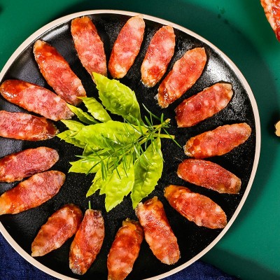 潮汕腊肠煲仔饭广东潮式腊味即食香肠腊肉肠灌肠三味可选咸香图2