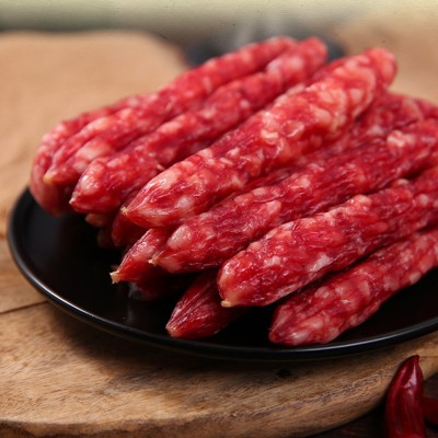 秋烨现货三七广式腊肠 广味腊肠500g煲仔饭礼品腊味黄圃特产腊肠图2