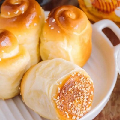 小吃烤馒头蜂蜜小面包营养早餐烘焙吐司手撕包网红零食现做图4