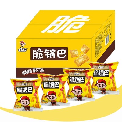无名小卒脆锅巴网红零食小吃12包原味麻辣休闲食品厂家招代理批发图5