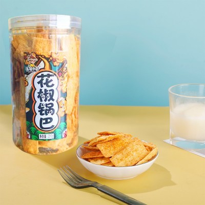 无名小卒脆锅巴整箱批发桶装网红追剧小吃锅巴零食批发厂家直销图3