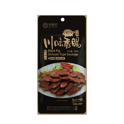 美缀美土猪川味香肠500g四川特产麻辣味腊肠农家自制手工腊味批发图5