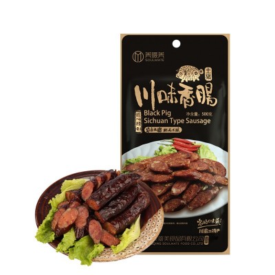 美缀美土猪川味香肠500g四川特产麻辣味腊肠农家自制手工腊味批发图6