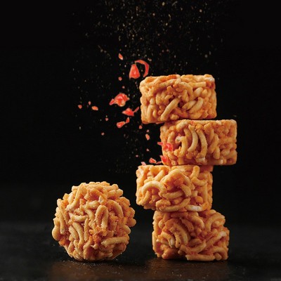 百草味拉面丸子50g麻辣味/火鸡味/墨西哥牛肉味箱规40包装图3