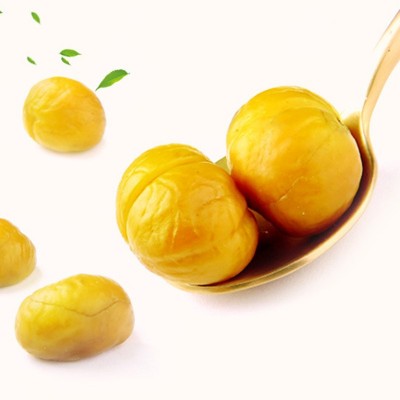 百草味熟制板栗仁原味80g箱规100包装坚果零食去壳即食甘栗仁图4