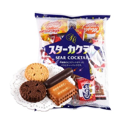 日本进口松永多味什锦夹心饼干巧克力曲奇休闲独立包装零食批发图4